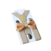 Bow Tie & Suspenders Set | Beige - Affordable Baby -Trend Nest Store BACKGROUNDERASER SOF 4