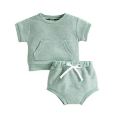 Terry Set | Green - Affordable Baby