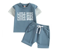 Little Dude Waves Set | Blue - Affordable Baby