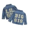 Sisters Matching Denim Jacket - Affordable Baby -Trend Nest Store E3DB33F9 8B05 478D A793 73120D1B07C7