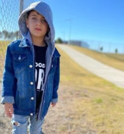 Denim Hoodie Jacket - Affordable Baby -Trend Nest Store Jacket