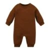 Chunky Fleece Romper | Brown *CLEARANCE* - Affordable Baby