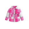 Plaid Shacket | Pink - Affordable Baby
