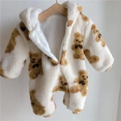 Hooded Teddy Bear Onesie | 2 Colours - Affordable Baby -Trend Nest Store S1adae8b51a894f81ac44c67d7b1df4330