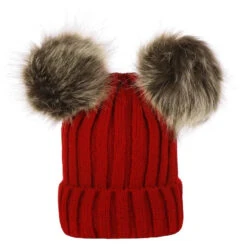 Double Pom Pom Beanie | 8 Colours - Affordable Baby -Trend Nest Store S2383dba1a2b544a3ba96bda352d88d88T