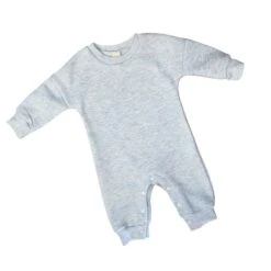 Chunky Fleece Romper | Grey Marle *CLEARANCE* - Affordable Baby