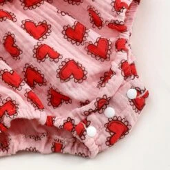 Pink Heart Romper Dress - Affordable Baby -Trend Nest Store S502382e1746f4fc385ca74726d8aaff8N
