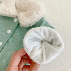 Mint Fluffy Collar Jacket - Affordable Baby -Trend Nest Store S5898564ae85a4669a9b1583e0ee58035C