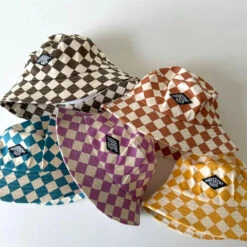 Checkered Bucket Hat | Multiple Colours - Affordable Baby -Trend Nest Store S5924866b4ca94f30a2c356eaca1f872cl