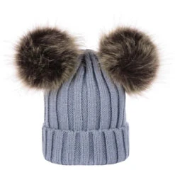 Double Pom Pom Beanie | 8 Colours - Affordable Baby -Trend Nest Store S665e423199a64e52a4f31bba16f58b40K