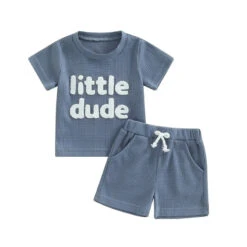 Little Dude Waffle Set | 2 Colours - Affordable Baby -Trend Nest Store S67dfade66fbb4a909378da5d2eb371905