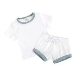 Emerson Set | White & Sage - Affordable Baby