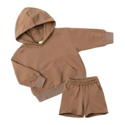 Shorts Tracksuit Set | Brown - Affordable Baby