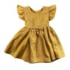 Ruffle Linen Dress | Mustard - Affordable Baby -Trend Nest Store S838c1c0f484e4af685f256402a38a894k