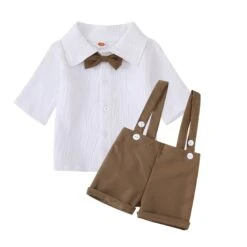 Brown Formal Bowtie Set - Affordable Baby