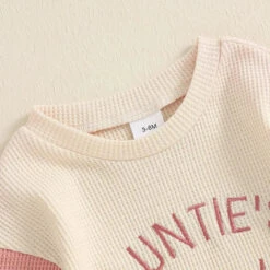 Waffle Auntie Romper - Affordable Baby -Trend Nest Store S90733cd788564a2fac016455e87b76a9b