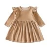 Velvet Dress | Latte - Affordable Baby
