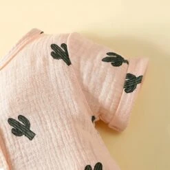 Cactus Muslin Cotton Romper | Pink - Affordable Baby -Trend Nest Store S987153874418400ab5324b9c29daea5d5 5bfe441a 7600 49df a8df 504ad0ef542e