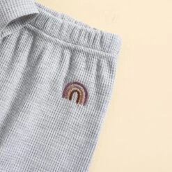 Rainbow Waffle Set | Grey - Affordable Baby -Trend Nest Store Sac0a3f0bee3847728ad0427921ab0608b