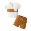 Noah Muslin Cotton Set | Brown - Affordable Baby
