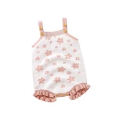 Floral Knit Romper | Pink - Affordable Baby