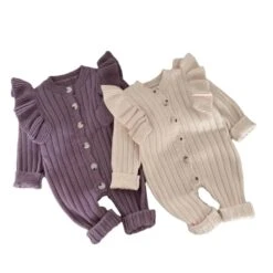 Mia Flutter Knit Onesie | 2 Colours - Affordable Baby