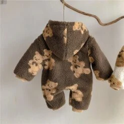 Hooded Teddy Bear Onesie | 2 Colours - Affordable Baby -Trend Nest Store Sc025f2bb8cd0494b940b596693753452l