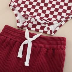 Ribbed Checkered Set | Burgundy - Affordable Baby -Trend Nest Store Scd125858aa744bc1b4574aea12d8dcc4W 2e07eb86 81f9 4aef ab44 1aebe6f9a5bd