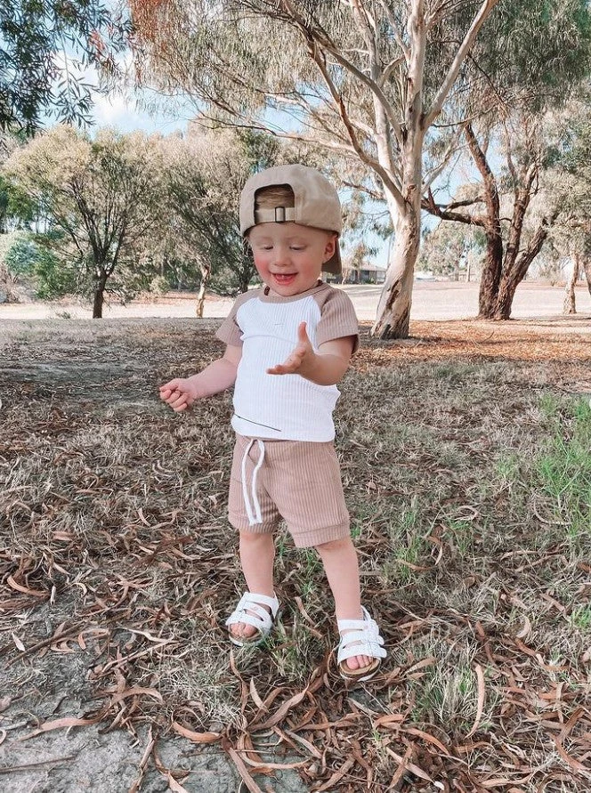 Two Tone Ribbed Set | Brown - Affordable Baby 4 Two Tone Ribbed Set | Brown - Affordable Baby - Image 2