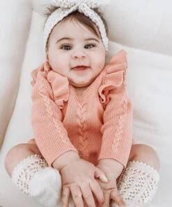 Anastacia Frilly Romper | Peach - Affordable Baby -Trend Nest Store Screenshot2022 06 14111155