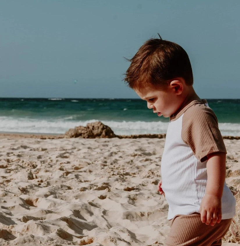 Two Tone Ribbed Set | Brown - Affordable Baby 5 Two Tone Ribbed Set | Brown - Affordable Baby - Image 3