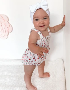 Scrunch Romper & Matching Headband | 3 Colours - Affordable Baby -Trend Nest Store Screenshot2024 02 21122541