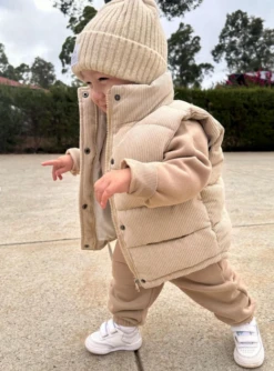 Corduroy Puffer Vest | Sand - Affordable Baby -Trend Nest Store Screenshot2024 03 01072751