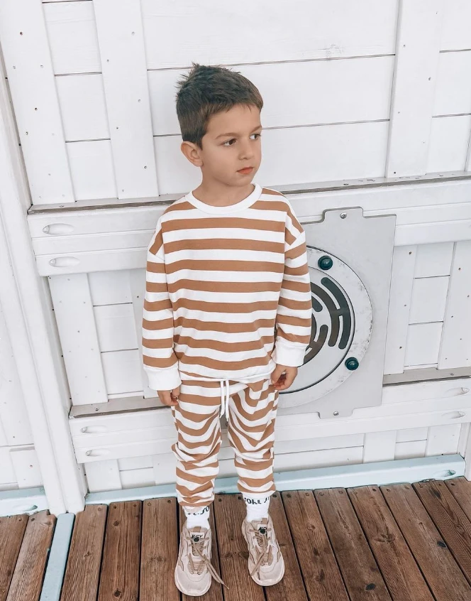 Chunky 3 Tone Sneakers | Brown - Affordable Baby 4 Chunky 3 Tone Sneakers | Brown - Affordable Baby - Image 2