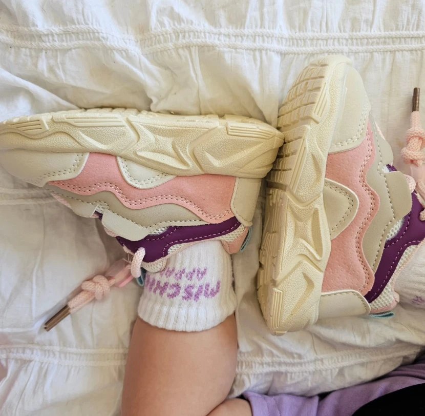 Chunky 3 Tone Sneakers | Pink - Affordable Baby 4 Chunky 3 Tone Sneakers | Pink - Affordable Baby - Image 2