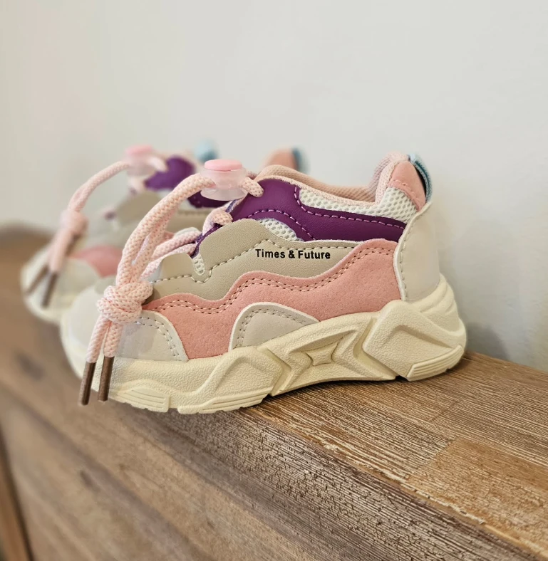 Chunky 3 Tone Sneakers | Pink - Affordable Baby 5 Chunky 3 Tone Sneakers | Pink - Affordable Baby - Image 3