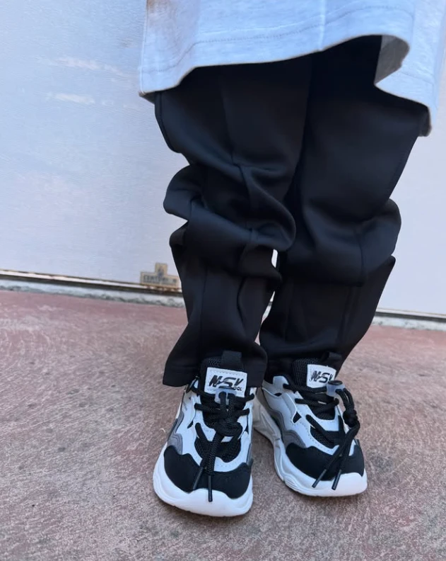 Chunky 3 Tone Sneakers | Black - Affordable Baby 6 Chunky 3 Tone Sneakers | Black - Affordable Baby - Image 4