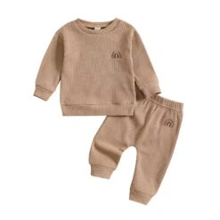 Rainbow Waffle Set | Brown - Affordable Baby