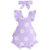 Tilly Ruffle Romper | Purple - Affordable Baby