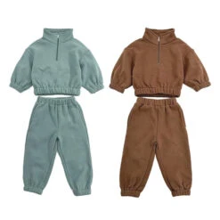 Zip Fluffy Tracksuits | 4 Colours - Affordable Baby -Trend Nest Store Se1de6376783e4037bb8f4789ec096b98d