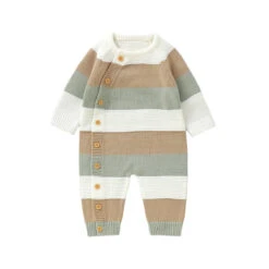 Striped Knit Button Onesie | 3 Colours - Affordable Baby -Trend Nest Store Se20de1bec8e0405db1df3fb682c4a4b9k