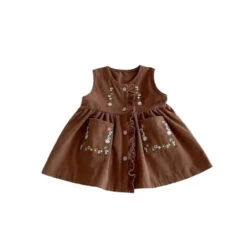 Ruby Button Dress | 2 Colours - Affordable Baby