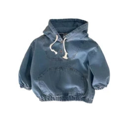 Denim Hoodie Jumper - Affordable Baby