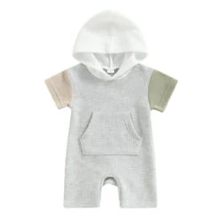 Lloyd Hooded Romper - Affordable Baby