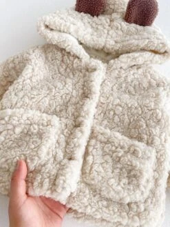 Teddy Sherpa Jacket - Affordable Baby -Trend Nest Store Sf0661a54d3dc49fcbc3964775497b5cer
