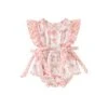Frilly Bows Romper | Pink - Affordable Baby -Trend Nest Store Sf110cbe5daf84429bd4ed6f99aac0d148