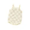Checkers Knit Romper | Sandy - Affordable Baby