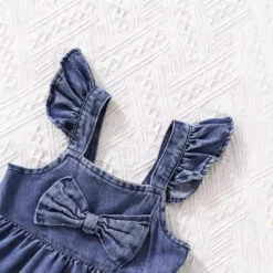 Denim Bow Dress - Affordable Baby -Trend Nest Store Sfcf047ecb4c140b68cecaa8105ef6336X