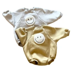 Smiley Face Romper | 2 Colours - Affordable Baby