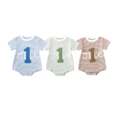 Striped ONE Bodysuit | 3 Colours - Affordable Baby